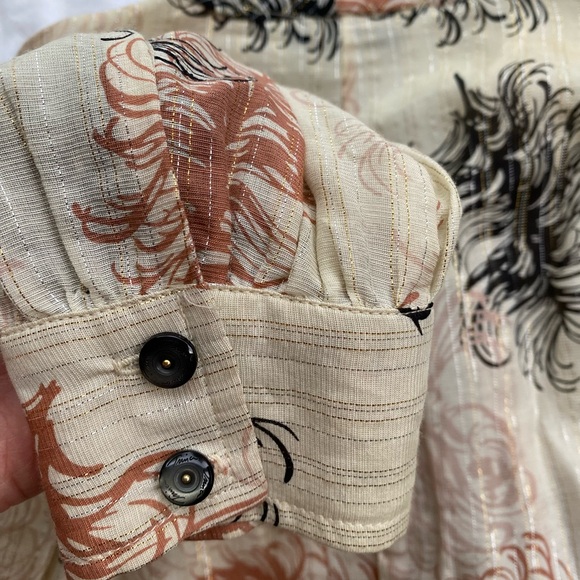 Trina Turk Bow Tie Silk and Cotton Blouse size Small GUC - Picture 6 of 7